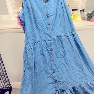 Denim style stretchy dress size medium